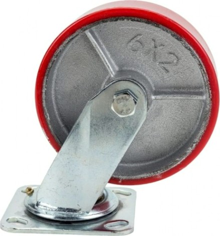 Колесо большегрузное TOR SCp 63 полиуретан 150 мм (поворот., площадка, роликоподш. [1025354]