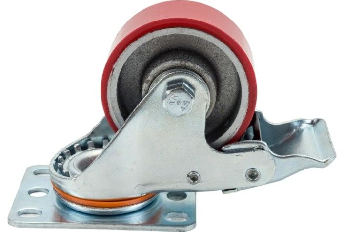 Колесо большегрузное TOR SCpb 93 полиуретан 75 мм, ширина-30 мм (пов., торм., площ. [1027219]