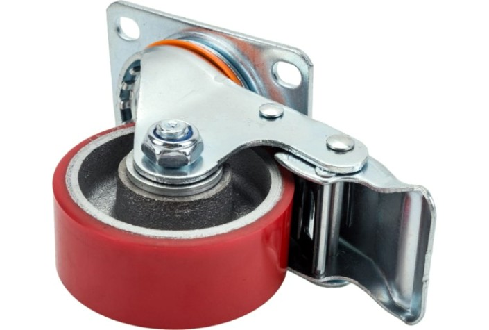 Колесо большегрузное TOR SCpb 93 полиуретан 75 мм, ширина-30 мм (пов., торм., площ. [1027219]