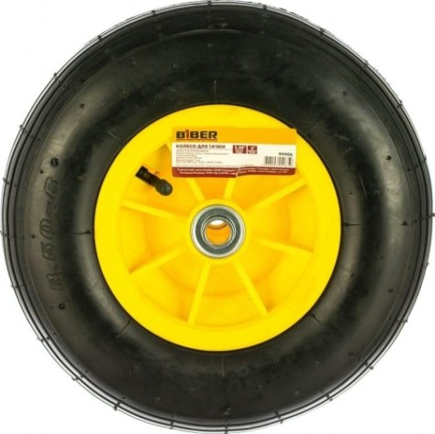 Колесо для тачки Biber 99406 3,5-6" отв.16мм, (д/модели 99401/99402/99403) [тов-121016]