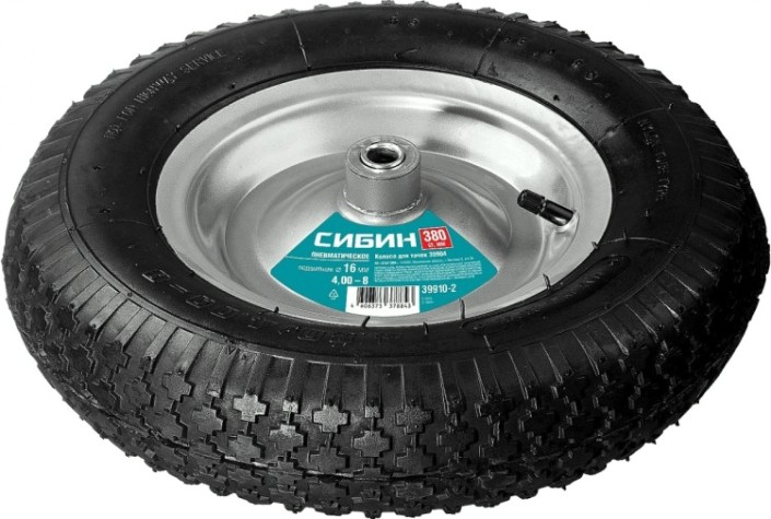 Колесо для тачки Сибин СК-2 пневматическое 39904 [39910-2]