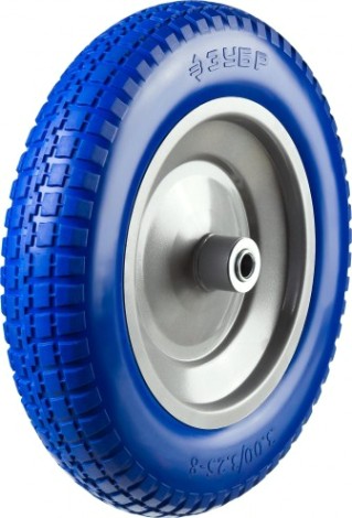Колесо для тачки ЗУБР КПУ-3 полиуретановое для 39914, 39911, 350 мм [39912-3]