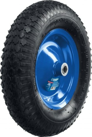 Колесо для тачки ЗУБР КПВ-2 пневматическое для 39913, 380 мм [39902-2]