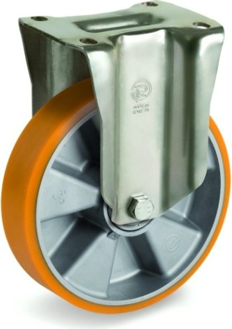 Колесо из алюминия/полиуретан TELLURE ROTA 658604 серия 65, d-150 мм, неповоротное (140х110) [8007554033487]