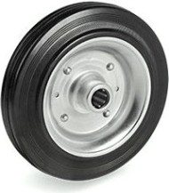 Колесо из черной резины TELLURE ROTA 533122 серия 53, d-100 мм, ось 12 мм [8007554054765]