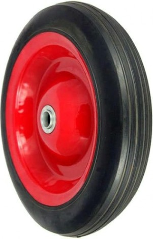 Колесо из литой резины LONGWAY SR1501 симметричная ступица, D-200 мм [01140380]