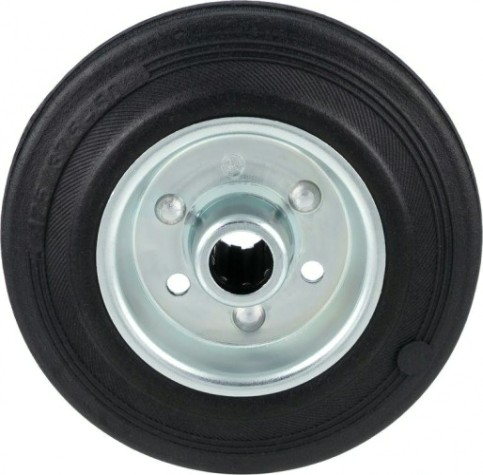 Колесо из литой резины TELLURE ROTA 533103 под ось, 125 мм, 130 кг