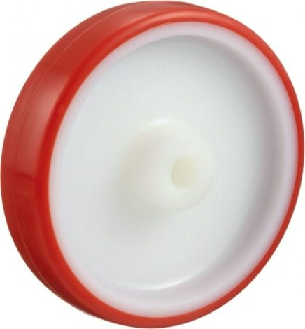 Колесо из литой резины TELLURE ROTA 601102 под ось, 100 мм, 170 кг