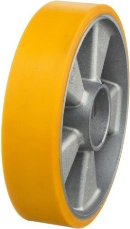 Колесо из литой резины TELLURE ROTA 653104 под ось, 150 мм, 600 кг
