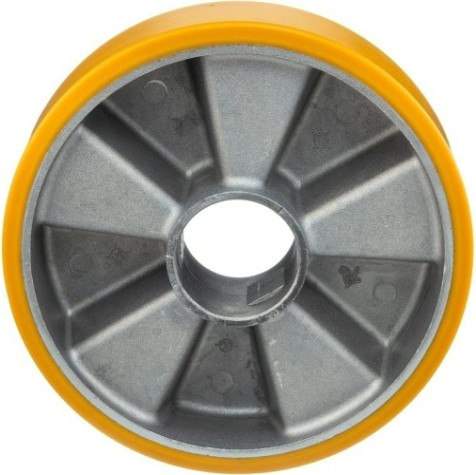 Колесо из литой резины TELLURE ROTA 654102 под ось, 100 мм, 250 кг