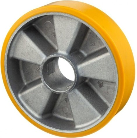 Колесо из литой резины TELLURE ROTA 654103 под ось, 125 мм, 400 кг