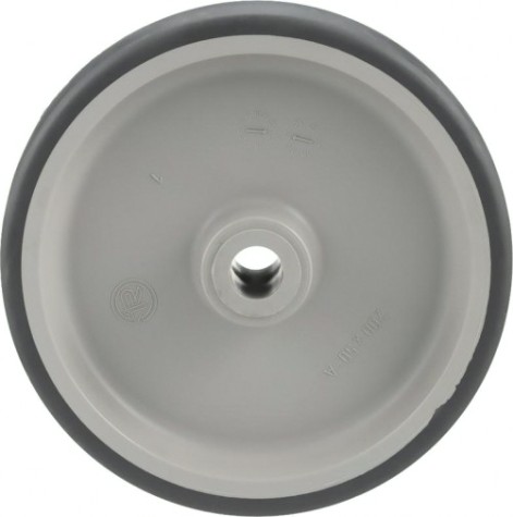Колесо из литой резины TELLURE ROTA 711101 под ось, 80 мм, 70 кг