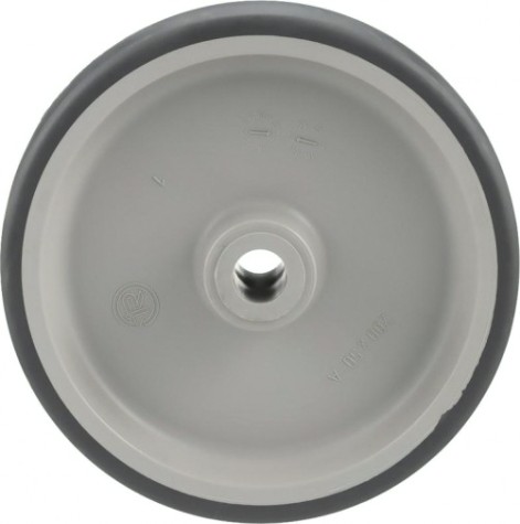 Колесо из литой резины TELLURE ROTA 711102 под ось, 100 мм, 100 кг