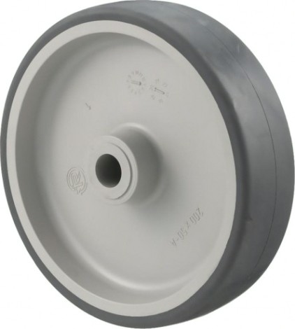 Колесо из литой резины TELLURE ROTA 711105 под ось, 150 мм, 140 кг