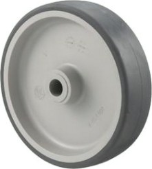 Колесо из литой резины TELLURE ROTA 711106 под ось, 200 мм, 225 кг