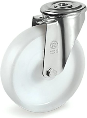 Колесо из полиамида TELLURE ROTA 687704 серия 68, d-150 мм, поворотное под болт 20 мм [8007554039427]