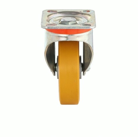 Колесо из полиуретана TELLURE ROTA 627603 d-125/40 мм, алюм/TR-Roll, поворотное, г/п 350 кг [2000000028347]