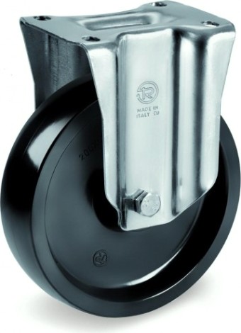 Колесо из термостойкой смолы TELLURE ROTA 677401 серия 67, d-80 мм, до 300 °C, неповорот, (100х85) [8007554067765]