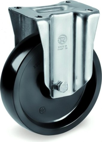 Колесо из термостойкой смолы TELLURE ROTA 678102 серия 67, d-100 мм, до 300 °C, неповорот, (100х85) [8007554036914]