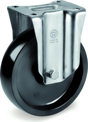 Колесо из термостойкой смолы TELLURE ROTA 678103 серия 67, d-125 мм, до 300 °C, неповорот, (100х85) [8007554044995]