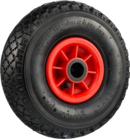 Колесо пневматическое СТЕЛЛА-ТЕХНИК 1120-255-2 под ось 25 мм, 255 мм, 150 кг