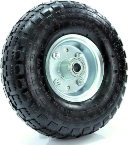 Колесо пневматическое TOR PR 1804 мет. обод, симм. ступица, шарикоп. (260 мм, ось 20 [1031440]