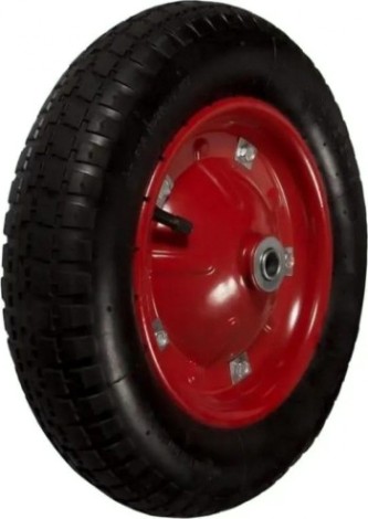 Колесо пневматическое TOR PR 2400 мет. обод, симм. ступица, шарикоп. (360 мм, ось 20 [1031445]