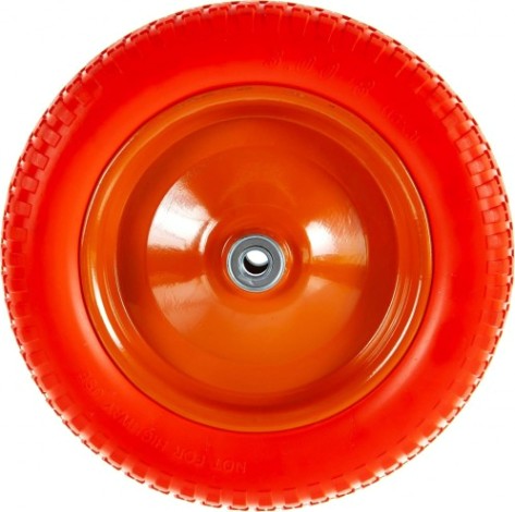 Колесо полиуретановое для тачки PALISAD 3.00-8 (длина оси 90мм, подшипник 16мм) [68975]