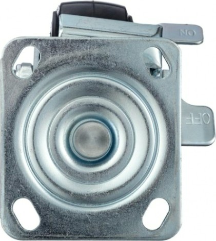 Колесо промышленное СТЕЛЛА-ТЕХНИК N29100B1 100мм, чугун/рез, поворотное с боковым тормозом, и