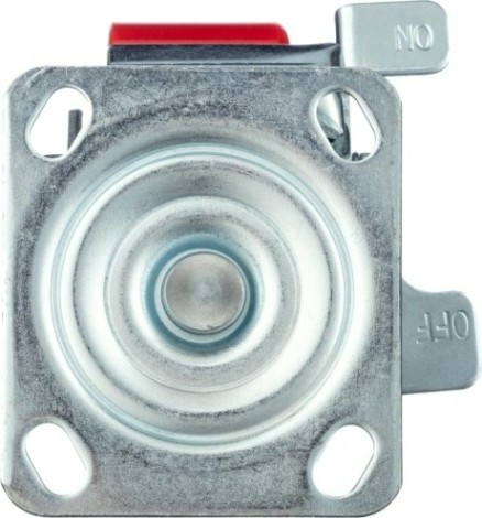 Колесо промышленное СТЕЛЛА-ТЕХНИК N29100CPUB1 100мм, чугун/полиуретан, поворотное с тормозом, иг