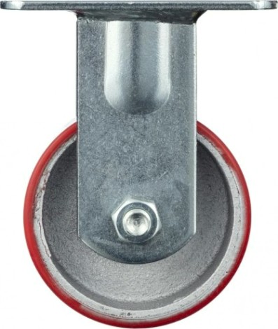 Колесо промышленное СТЕЛЛА-ТЕХНИК N29100CPUF 100мм, чугун/полиуретан, неповоротное, игольчатый,