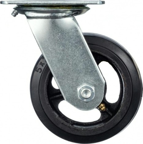 Колесо промышленное СТЕЛЛА-ТЕХНИК N29125 125мм, чугун/рез, поворотное, игольчатый подшипн.