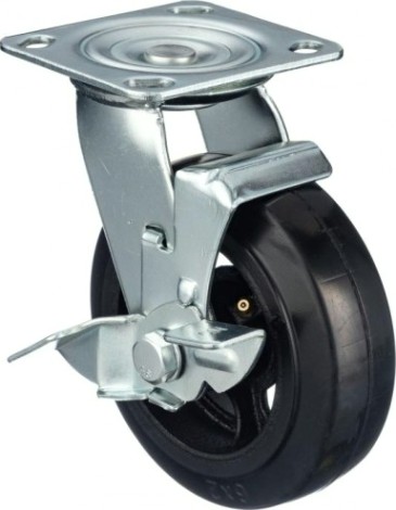 Колесо промышленное СТЕЛЛА-ТЕХНИК N29150 150мм, чугун/рез, поворотное, игольчатый подшипн. Колесо промышленное СТЕЛЛА-ТЕХНИК N29150 150мм, чугун/рез, поворотное, игольчатый подшипн.