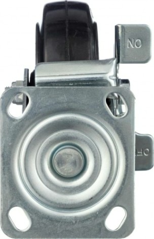 Колесо промышленное СТЕЛЛА-ТЕХНИК N29150B1 150мм, чугун/рез, поворотное с тормозом, игольчаты