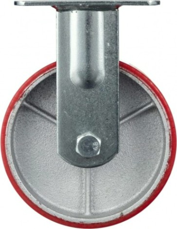 Колесо промышленное СТЕЛЛА-ТЕХНИК N29150CPUF 150мм, чугун/полиуретан, неповоротное, игольчатый,