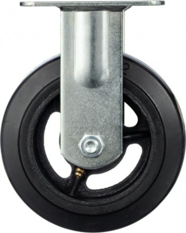 Колесо промышленное СТЕЛЛА-ТЕХНИК N29150F 150мм, чугун/рез, неповоротное, игольчатый подшипн