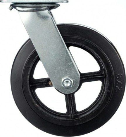 Колесо промышленное СТЕЛЛА-ТЕХНИК N29200 200мм, чугун/рез, поворотное, игольчатый подшипн. Колесо промышленное СТЕЛЛА-ТЕХНИК N29200 200мм, чугун/рез, поворотное, игольчатый подшипн.