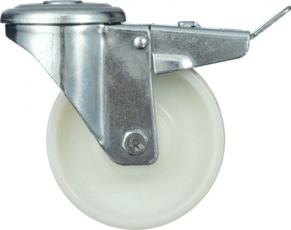 Колесо промышленное СТЕЛЛА-ТЕХНИК N29200CPUB1 200мм, чугун/полиуретан, поворотное с боковым торм