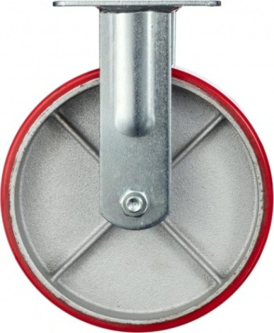 Колесо промышленное СТЕЛЛА-ТЕХНИК N29200CPUF 200мм, чугун/полиуретан, неповоротное, игольчатый,