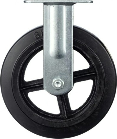 Колесо промышленное СТЕЛЛА-ТЕХНИК N29200F 200мм, чугун/рез, неповоротное, игольчатый подшипн