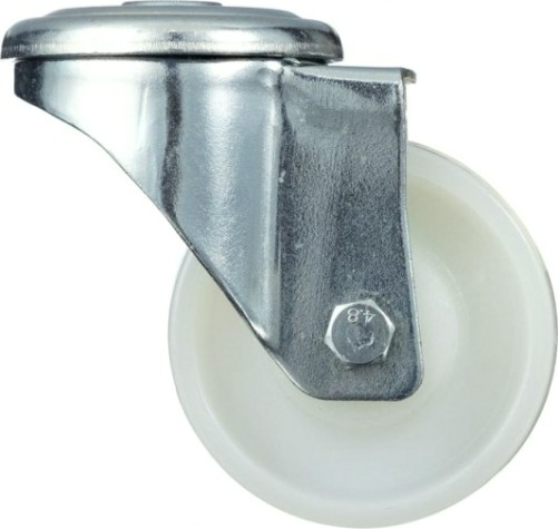 Колесо промышленное СТЕЛЛА-ТЕХНИК N45080PNYD 80мм, полиамидповоротное с отверстием 12мм, 200кг