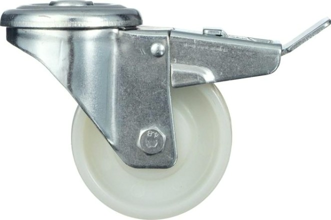 Колесо промышленное СТЕЛЛА-ТЕХНИК N45100PNYDB 100мм, полиамид поворотное с отверстием 12мм и тор