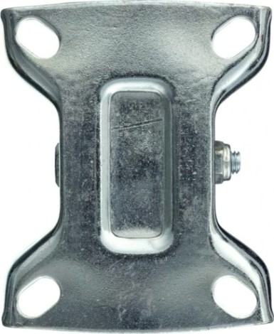 Колесо промышленное СТЕЛЛА-ТЕХНИК N48075TPRF неповоротное, 75мм, 70кг, термопласт. серая резина