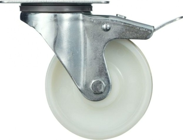 Колесо промышленное СТЕЛЛА-ТЕХНИК N48100PNYB поворотное с тормозом, 100мм, полиамид, 250кг