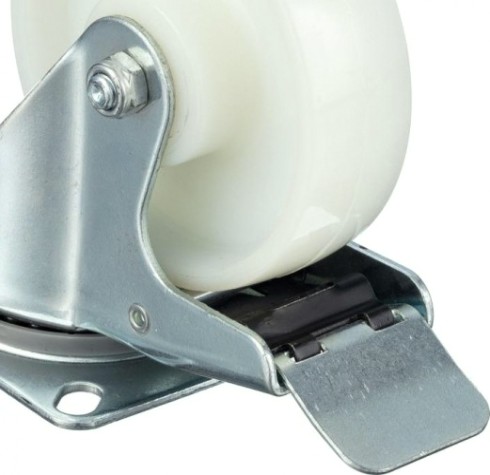 Колесо промышленное СТЕЛЛА-ТЕХНИК N48100PNYB поворотное с тормозом, 100мм, полиамид, 250кг