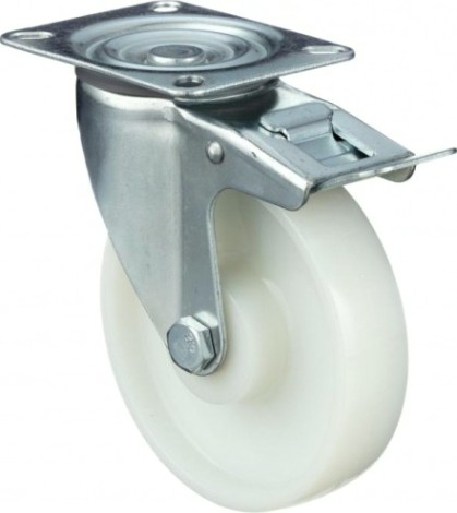 Колесо промышленное СТЕЛЛА-ТЕХНИК N48125PNYB 125мм, полиамид поворотное с тормозом, 250кг Колесо промышленное СТЕЛЛА-ТЕХНИК N48125PNYB 125мм, полиамид поворотное с тормозом, 250кг