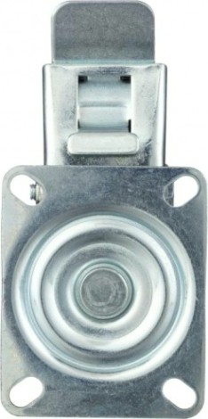 Колесо промышленное СТЕЛЛА-ТЕХНИК N48125TPRB поворотное с тормозом, 125мм, 140кг, термопласт. с