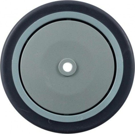 Колесо промышленное СТЕЛЛА-ТЕХНИК N48125TPRSW под ось, 125мм, 140кг, термопласт. серая резина, п