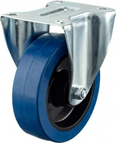 Колесо промышленное СТЕЛЛА-ТЕХНИК N48160RBLF неповоротное, 160мм, полипропилен/эластичная резин