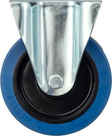 Колесо промышленное СТЕЛЛА-ТЕХНИК N48160RBLF неповоротное, 160мм, полипропилен/эластичная резин